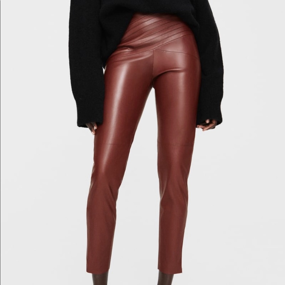 ZARA Faux Leather Leggings - New with tags